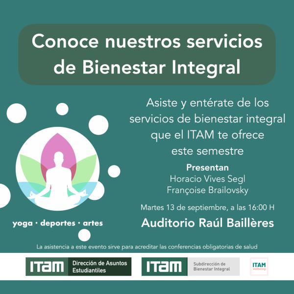 Conferencia de salud: Conoce nuestros servicios de Bienestar Integral